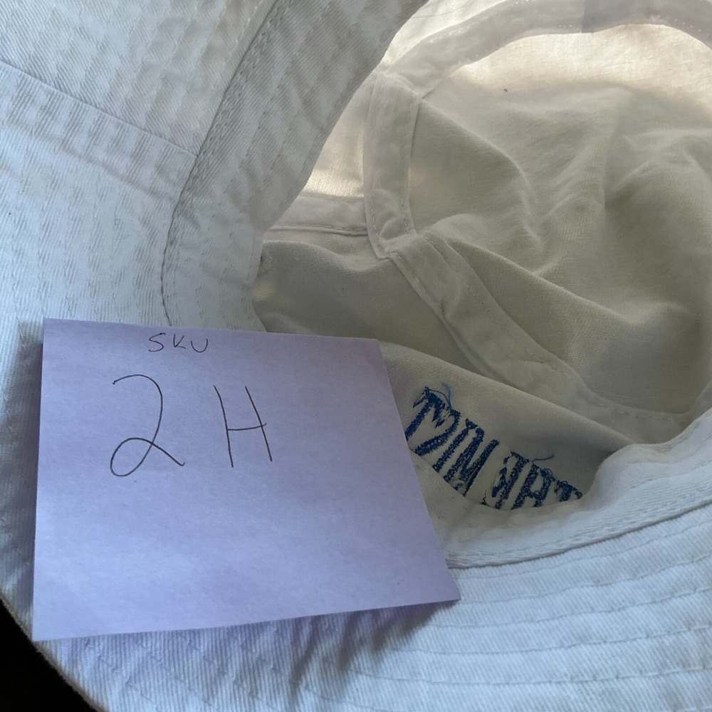 Niagara Falls Bucket Hat Womens White Canvas Sportsman Wide Brim Sun Protection - Picture 7 of 7